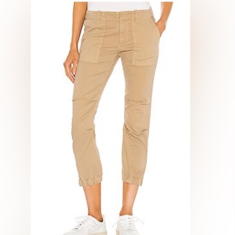 Nili Lotan Cropped Zip Hem Military Pants